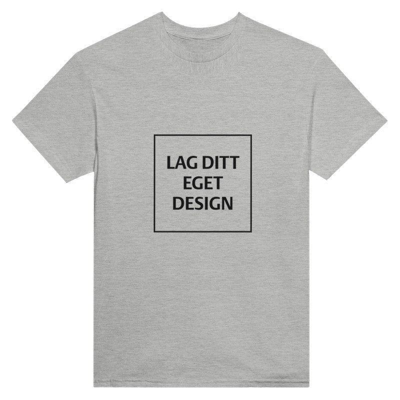 Custom Heavyweight Unisex Crewneck T-Shirt | Design Your Own Print