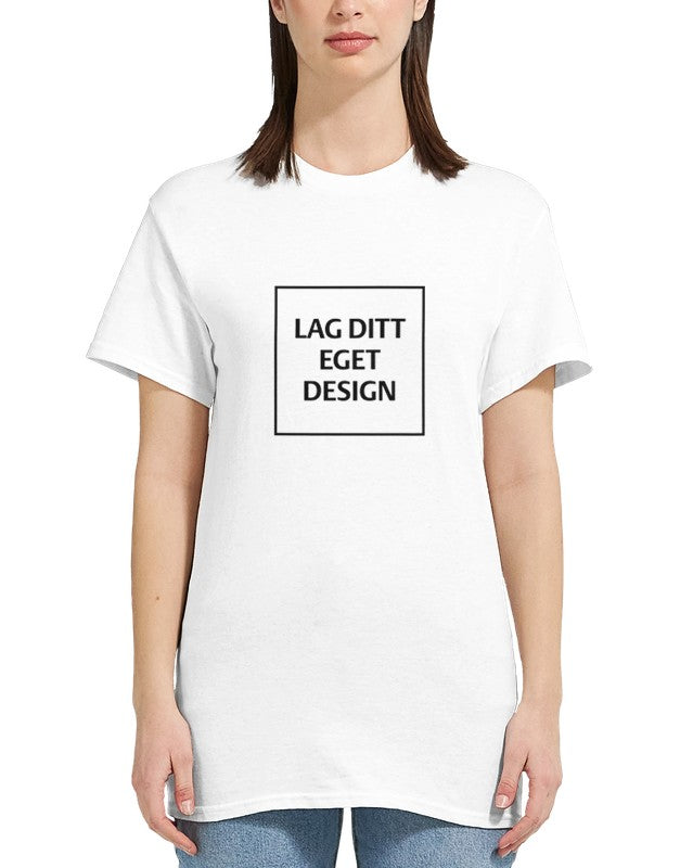 Design Your Own Heavyweight Women's Crewneck T-Shirt with Custom Print