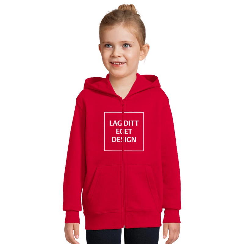 Custom Kids Full-Zip Hoodie | Soft Fleece Jacket with Pockets