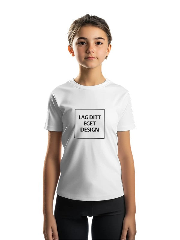 Custom Kids Performance Athletic Crewneck T-Shirt