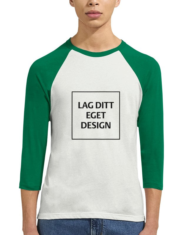 Unisex 3/4 Sleeve Raglan T-Shirt – Create Your Unique Design
