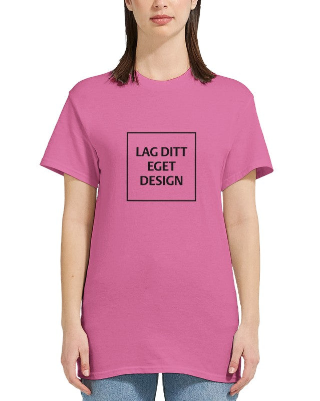 Design Your Own Heavyweight Women's Crewneck T-Shirt with Custom Print