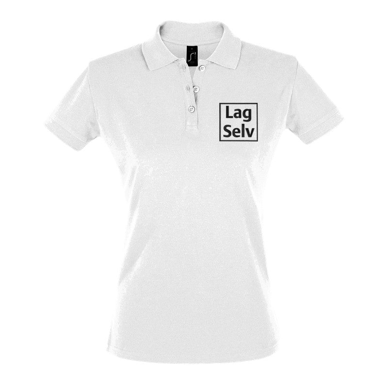 Design your own custom embroidered women's fitted polo shirt