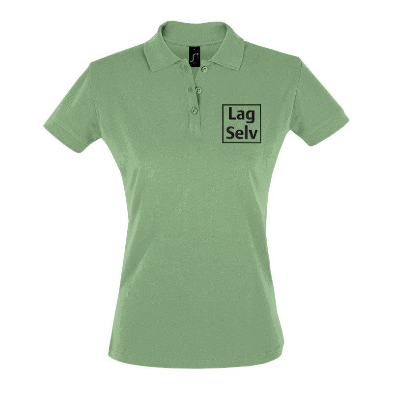 Design your own custom embroidered women's fitted polo shirt