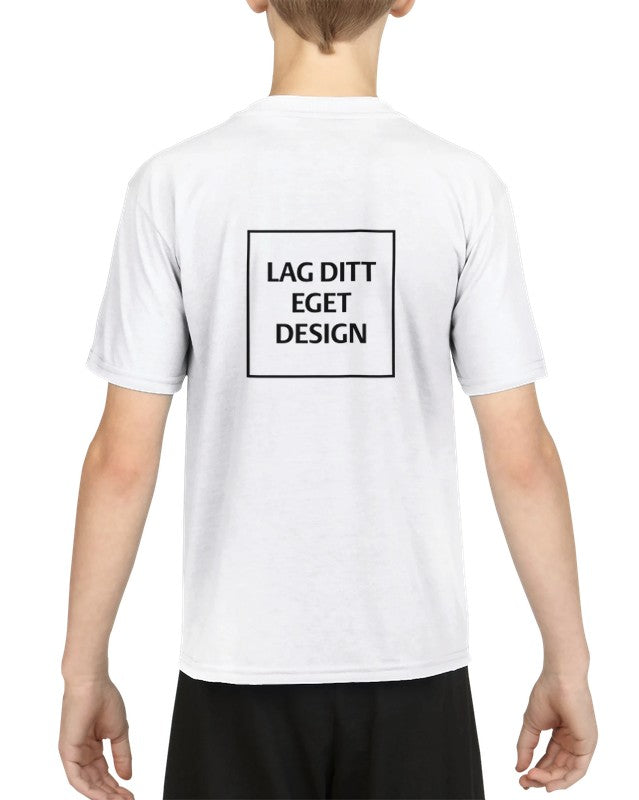 Custom Kids Performance Athletic Crewneck T-Shirt