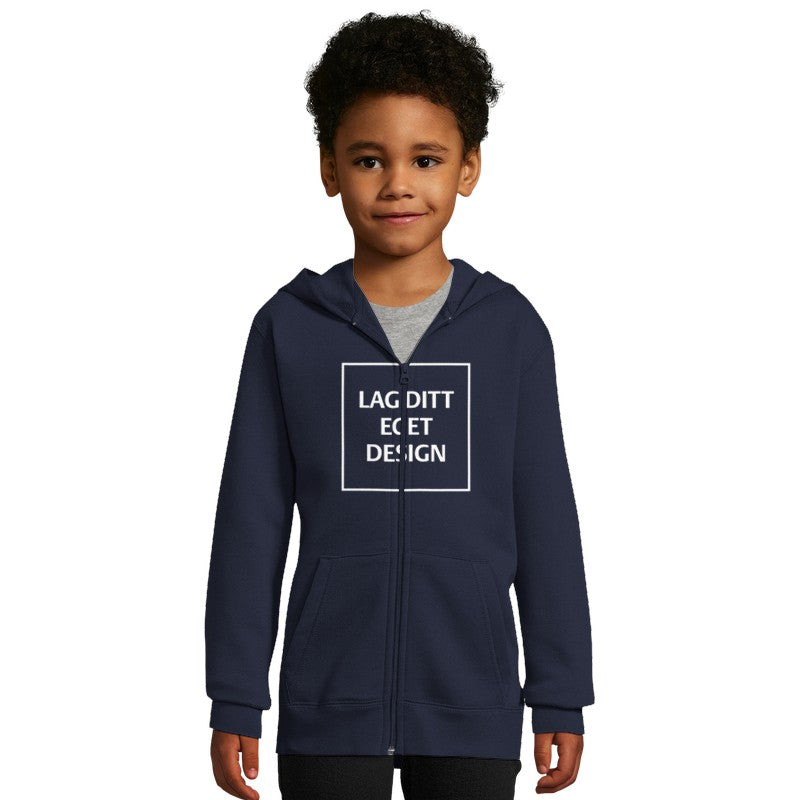 Custom Kids Full-Zip Hoodie | Soft Fleece Jacket with Pockets