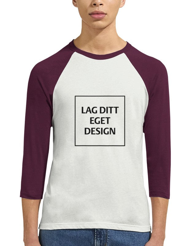 Unisex 3/4 Sleeve Raglan T-Shirt – Create Your Unique Design