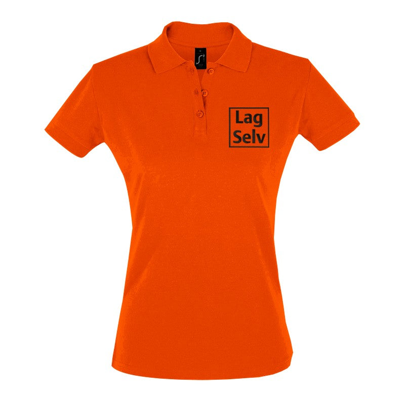 Design your own custom embroidered women's fitted polo shirt