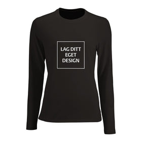 Design Your Own Custom Fitted Long Sleeve T-shirt for Women with Print