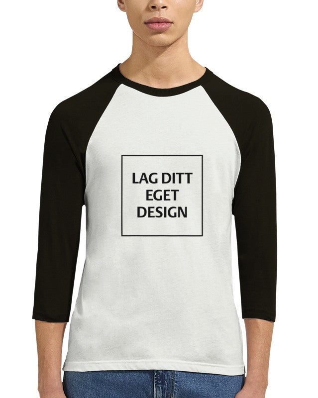 Unisex 3/4 Sleeve Raglan T-Shirt – Create Your Unique Design