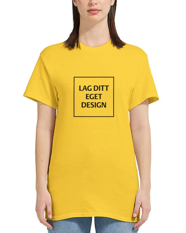 Design Your Own Heavyweight Women's Crewneck T-Shirt with Custom Print
