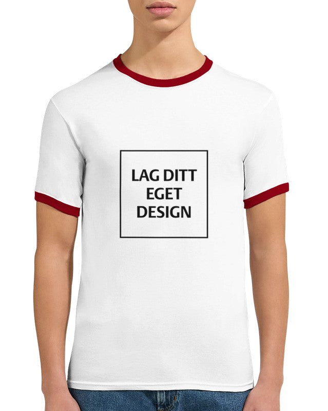 Unisex Ringer T-shirt with Custom Print