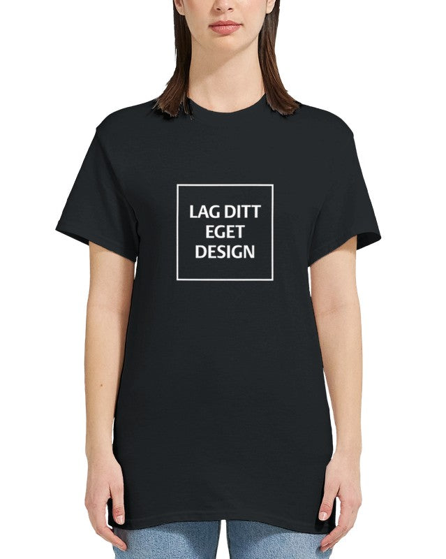 Design Your Own Heavyweight Women's Crewneck T-Shirt with Custom Print