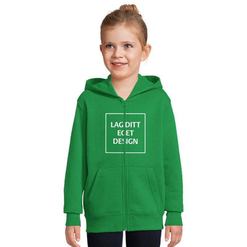 Custom Kids Full-Zip Hoodie | Soft Fleece Jacket with Pockets