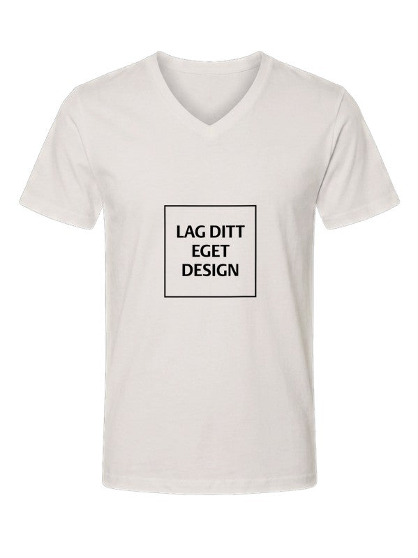 Design Your Own Unisex V-Neck T-Shirt | Custom Print