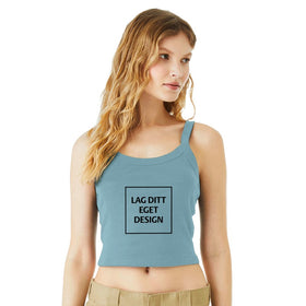 Custom Women's Micro Ribbed Scoop Neck Tank Top | Fitted Top