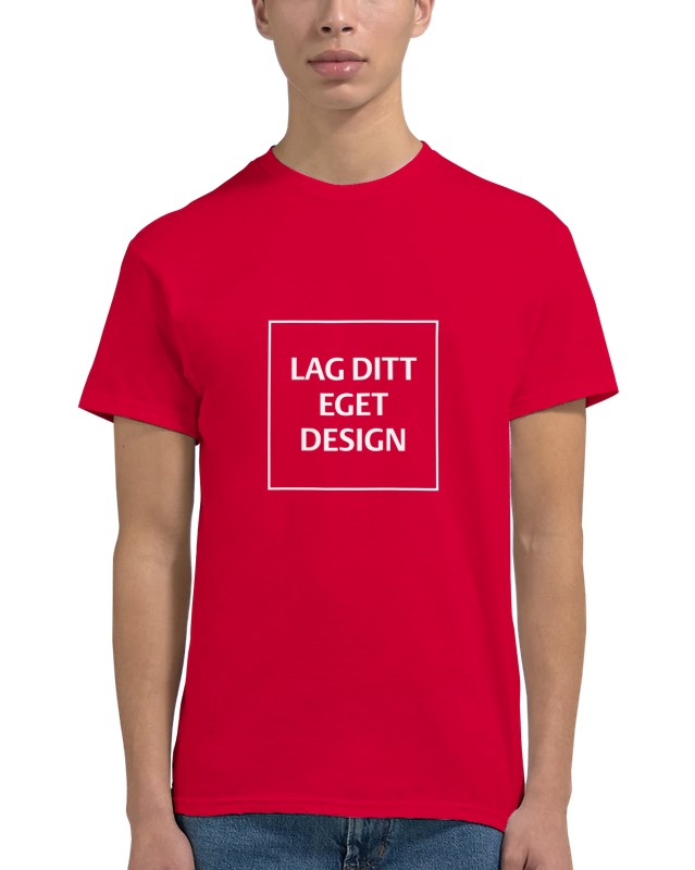 Custom Heavyweight Unisex Crewneck T-Shirt | Design Your Own Print