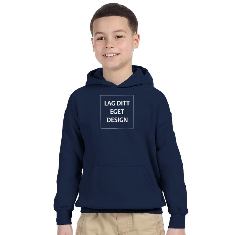 Klassisk pullover hoodie til barn | Gildan 18500B