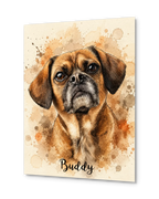 Personalized Poster - Premium Hand-Painted Watercolor Portrait