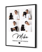 Personalized Pet Memorial Photo Collage Poster – Loving Tribute Wall Art
