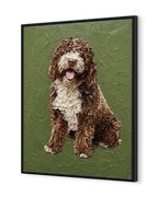 Palette Knife Oil Painting Pet Portrait – Expressive Custom Wall Art