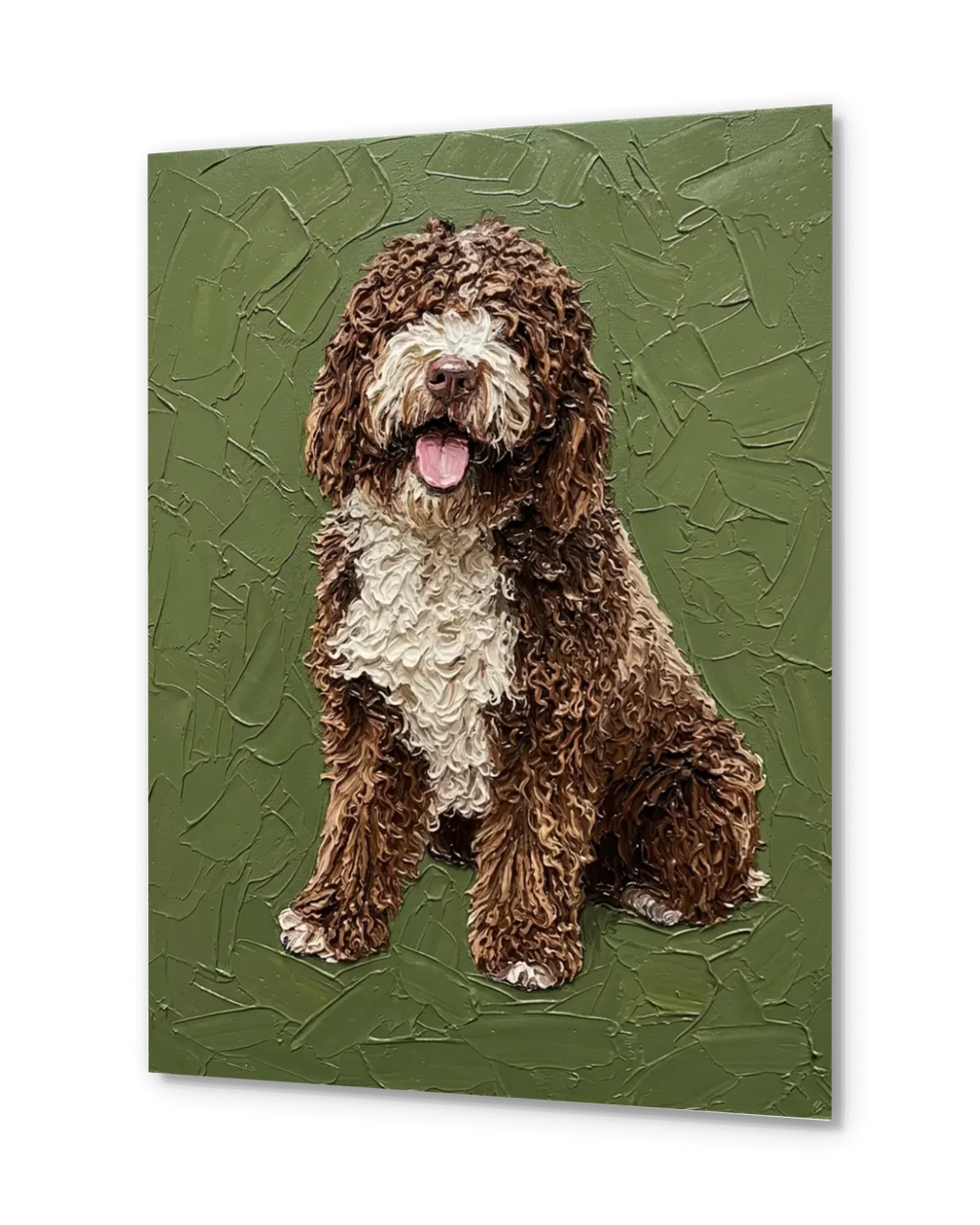 Palette Knife Oil Painting Pet Portrait – Expressive Custom Wall Art