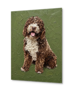 Palette Knife Oil Painting Pet Portrait – Expressive Custom Wall Art