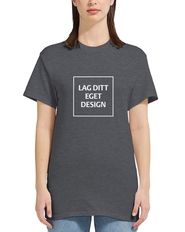 Design Your Own Heavyweight Women's Crewneck T-Shirt with Custom Print
