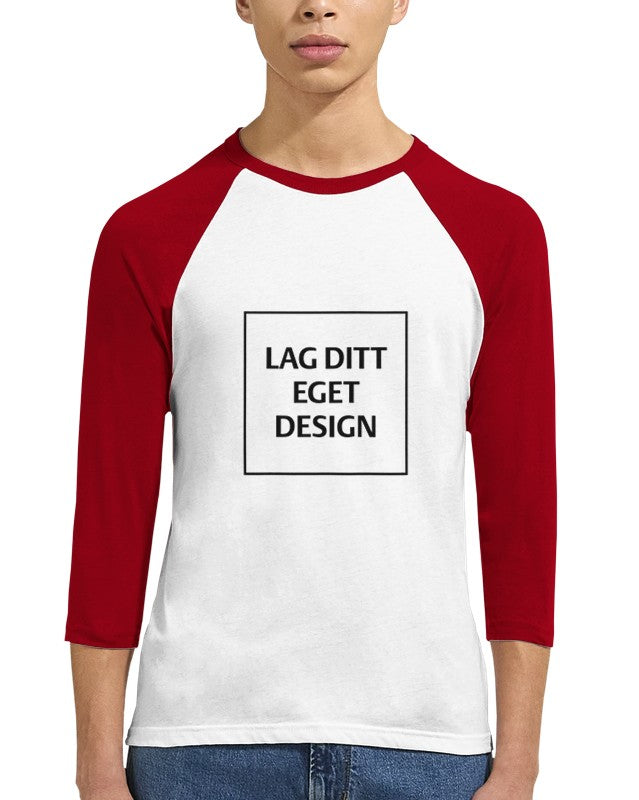 Unisex 3/4 Sleeve Raglan T-Shirt – Create Your Unique Design