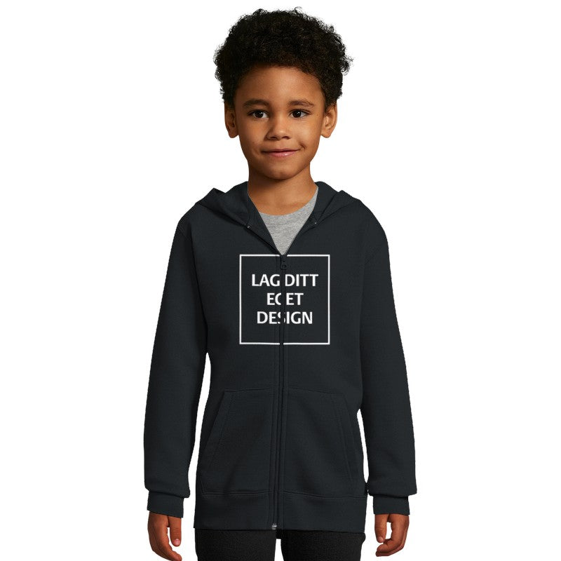 Custom Kids Full-Zip Hoodie | Soft Fleece Jacket with Pockets