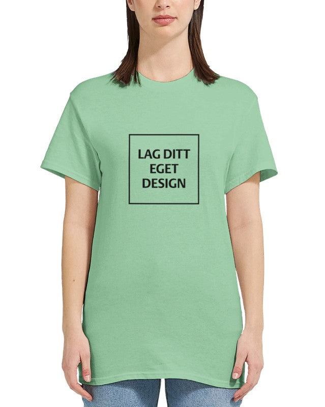 Design Your Own Heavyweight Women's Crewneck T-Shirt with Custom Print