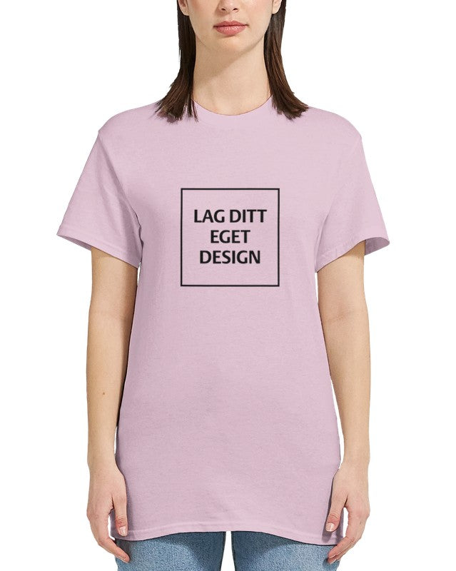 Design Your Own Heavyweight Women's Crewneck T-Shirt with Custom Print
