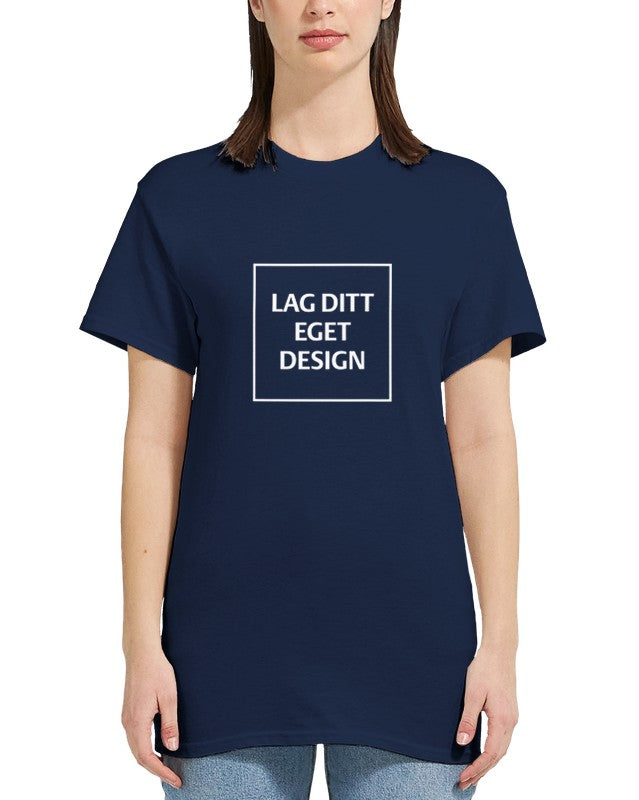 Design Your Own Heavyweight Women's Crewneck T-Shirt with Custom Print