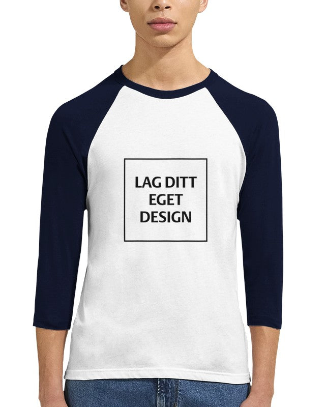 Unisex 3/4 Sleeve Raglan T-Shirt – Create Your Unique Design