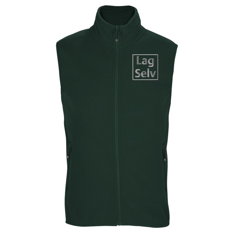 Unisex Microfleece Zip Vest | Custom Design with Embroidery