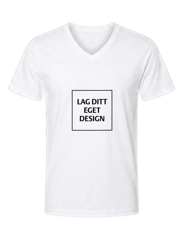 Design Your Own Unisex V-Neck T-Shirt | Custom Print