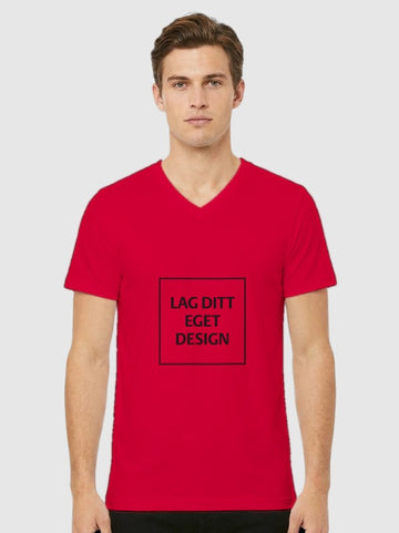 Design Your Own Unisex V-Neck T-Shirt | Custom Print