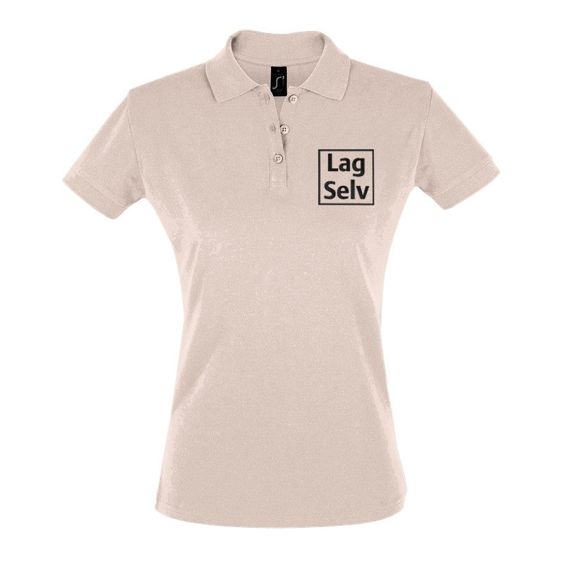 Design your own custom embroidered women's fitted polo shirt