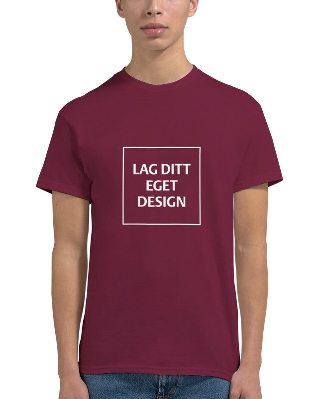 Custom Heavyweight Unisex Crewneck T-Shirt | Design Your Own Print