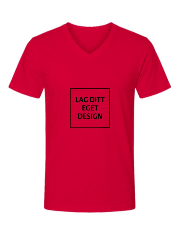 Design Your Own Unisex V-Neck T-Shirt | Custom Print