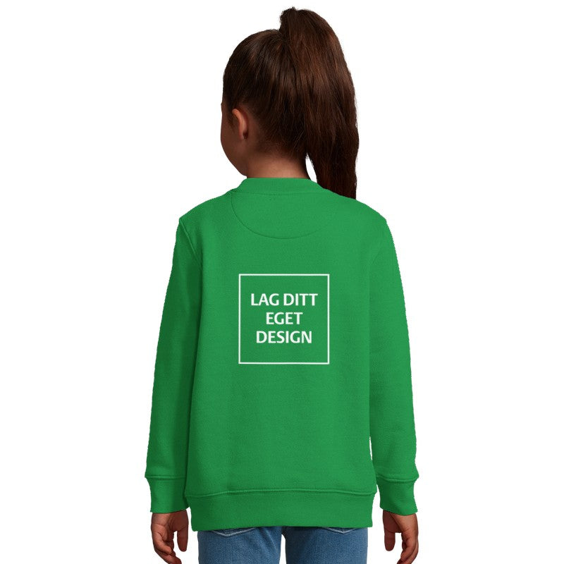 Custom Kids Crewneck Sweatshirt | Recycled Fleece Sweater