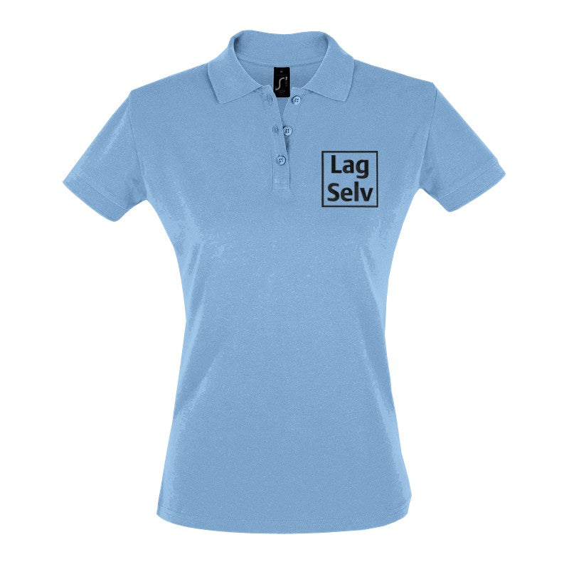 Design your own custom embroidered women's fitted polo shirt
