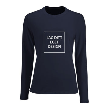 Design Your Own Custom Fitted Long Sleeve T-shirt for Women with Print