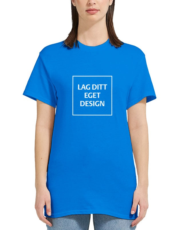 Design Your Own Heavyweight Women's Crewneck T-Shirt with Custom Print