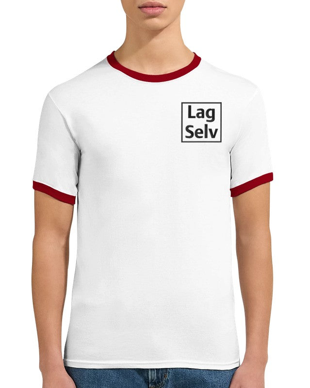 Unisex Ringer T-shirt with Embroidery - Design Your Own