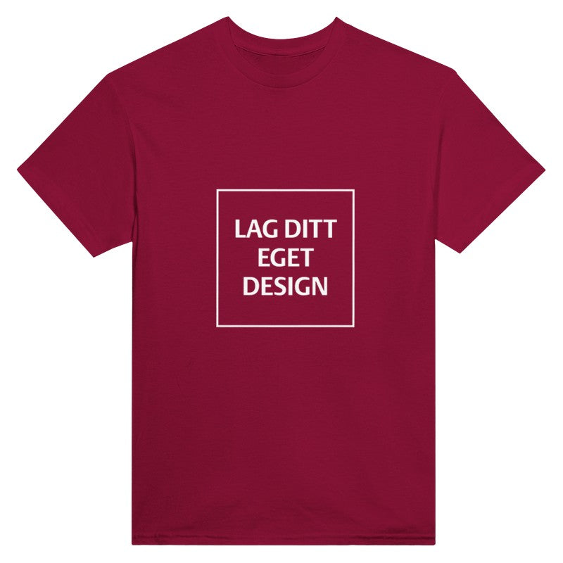 Custom Heavyweight Unisex Crewneck T-Shirt | Design Your Own Print