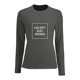 Design Your Own Custom Fitted Long Sleeve T-shirt for Women with Print