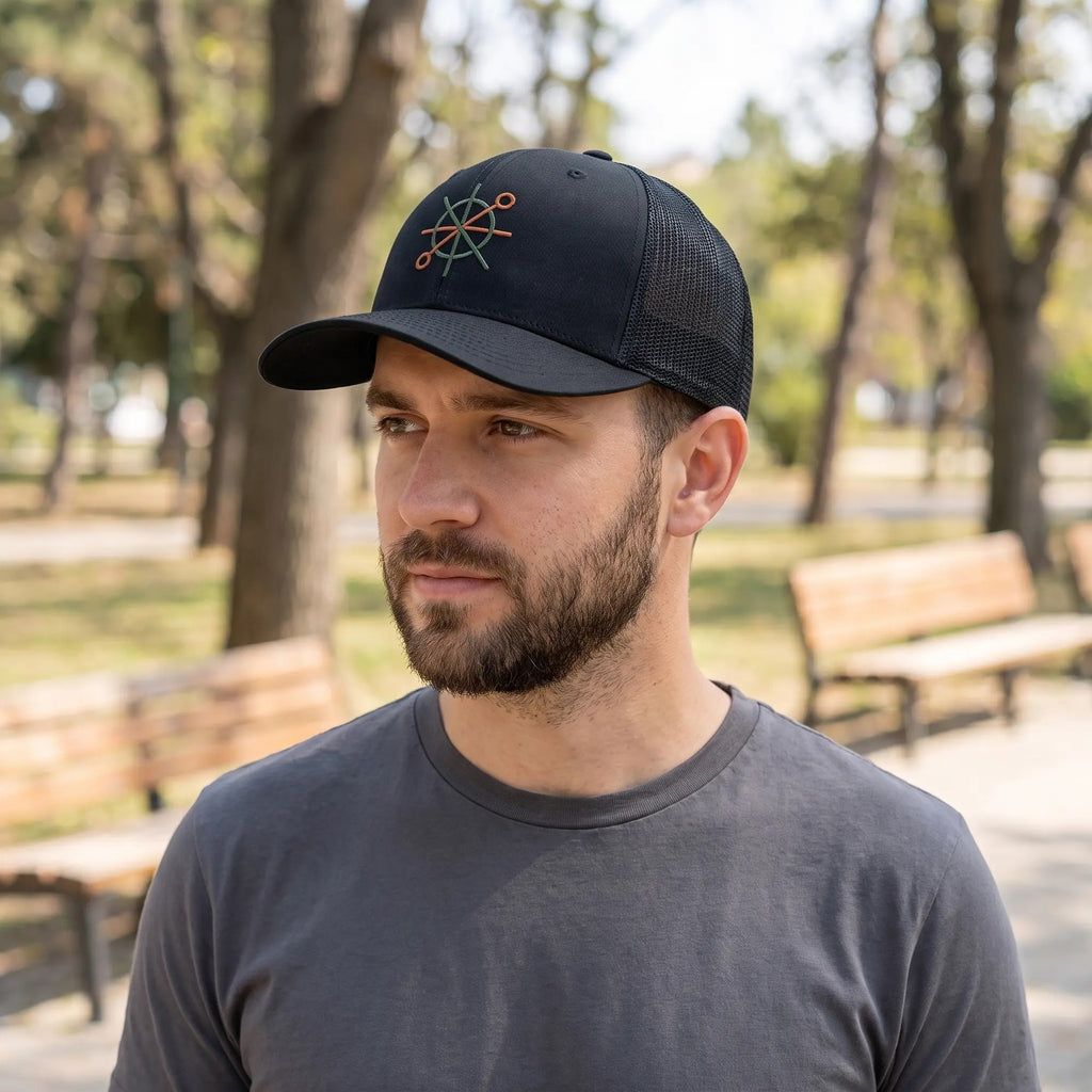 Recycled Trucker Hat with Custom Embroidery | Design Your Own Logo Cap