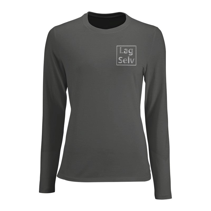 Women's Custom Long Sleeve Fitted T-Shirt | Design Your Own Embroidery
