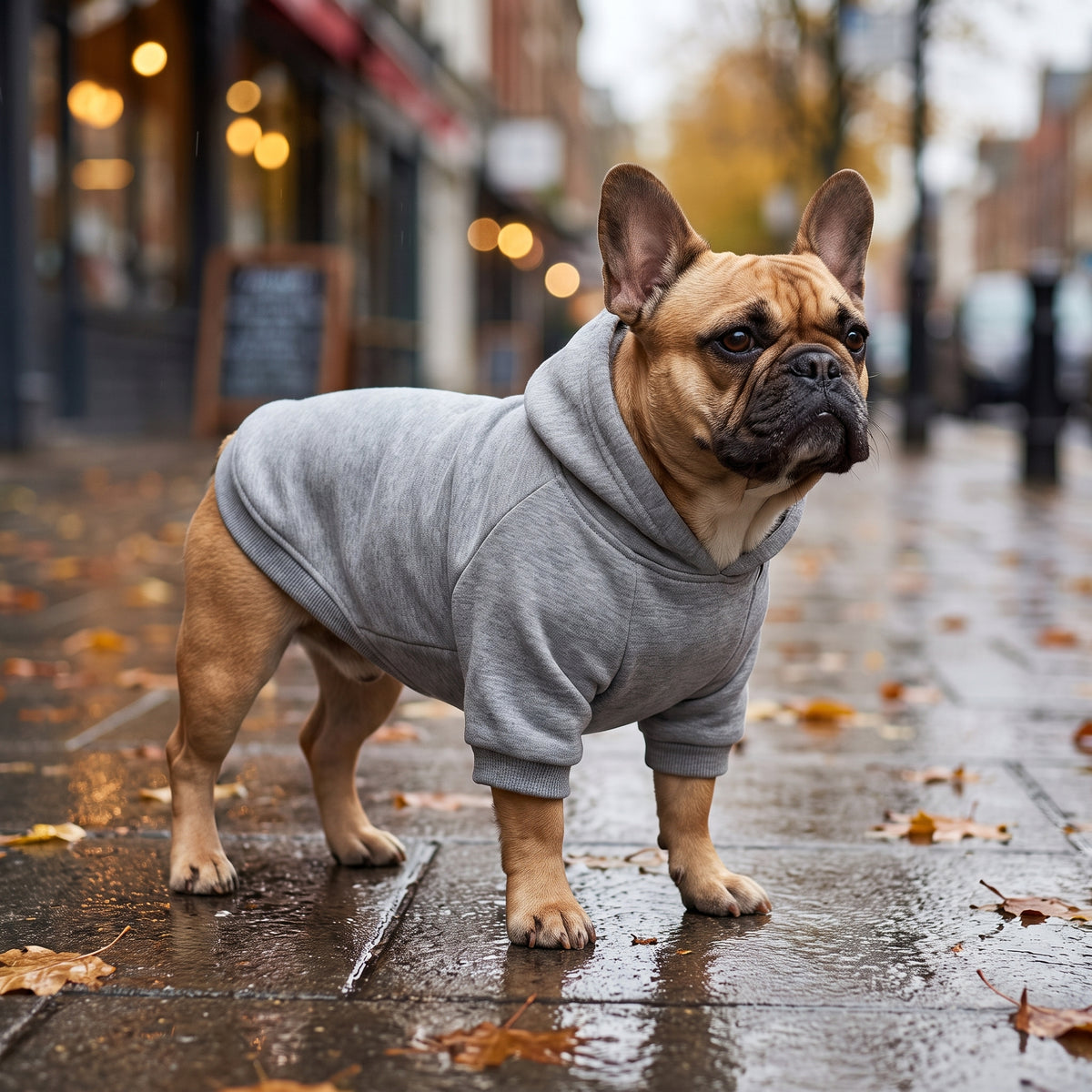 Custom Dog Hoodie with Print | Warm Fleece Sweatshirt for Dogs